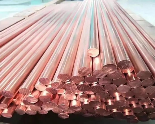 C12200 C12000 C17200 Beryllium Copper Bar Red Copper Round Rod Oxygen Free 99.97% For Electroplating